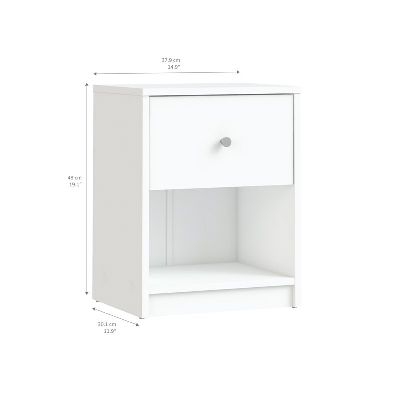 3 Piece Dresser and Nightstand Bedroom Set in White