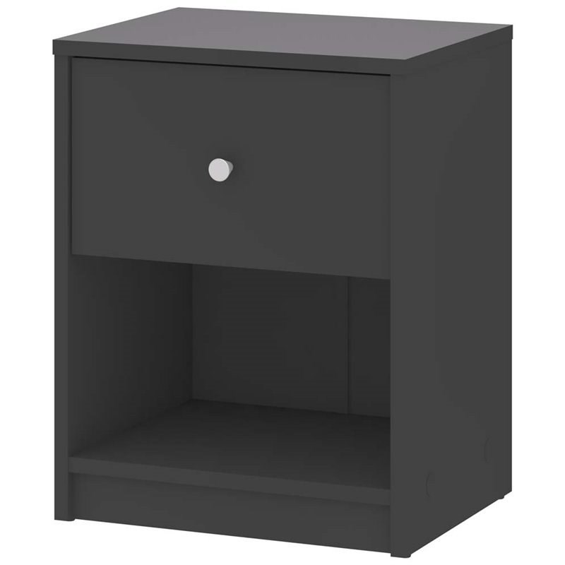3 Piece Dresser and Nightstand Bedroom Set in Gray