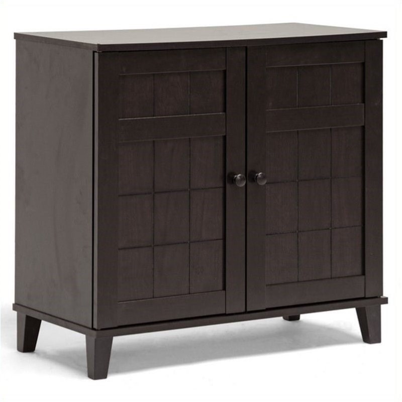 2 Piece Short and Tall Shoe Cabinet Set