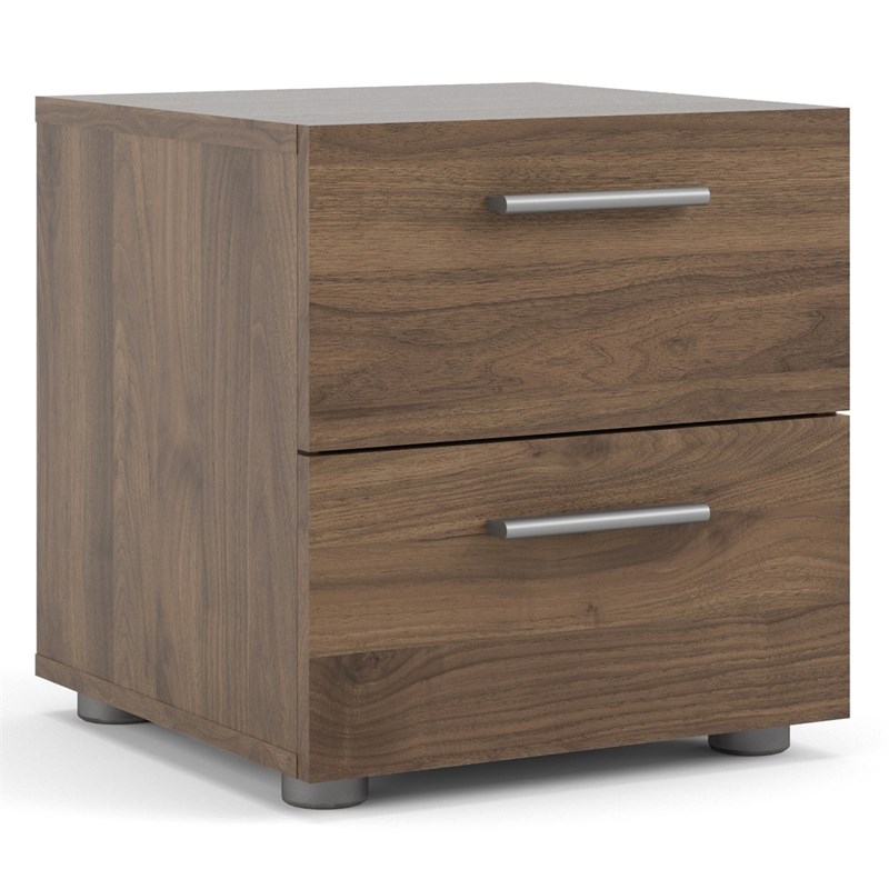Home Square 3 Piece Bedroom Set With Dresser Nightstand And Chest In Walnut 2243094 Pkg