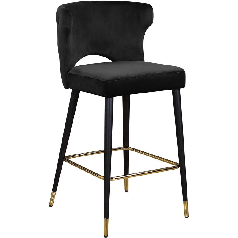 velvet counter stools set of 3