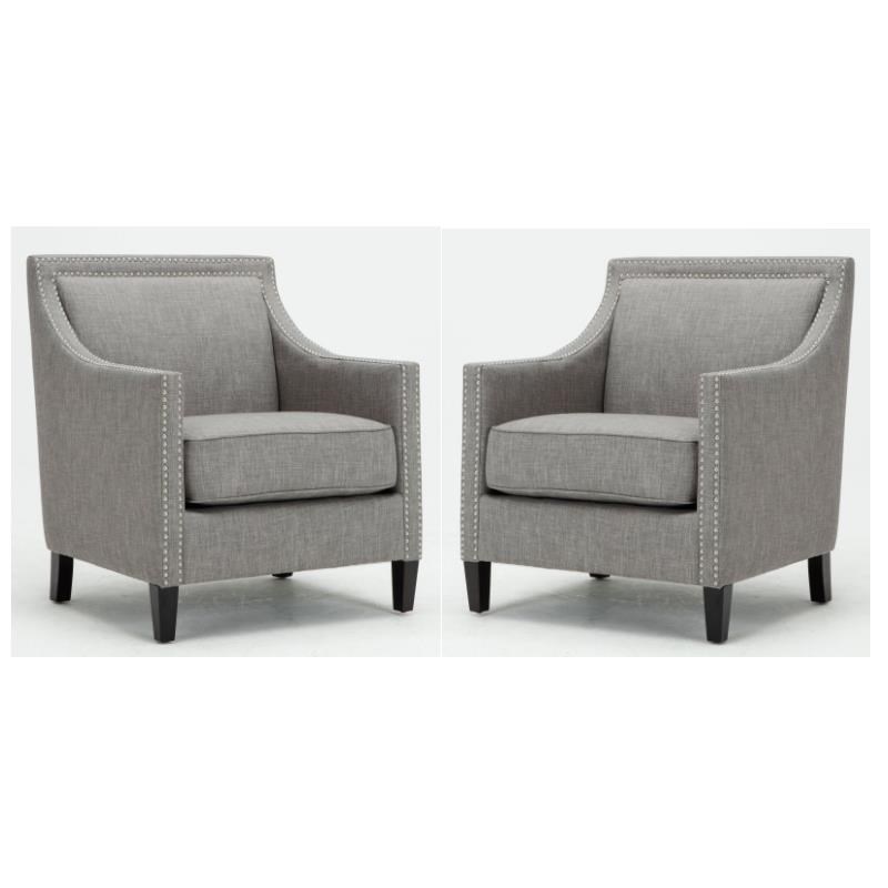 silver accent chair set of 2