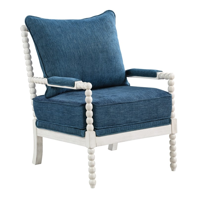 spindle chair blue