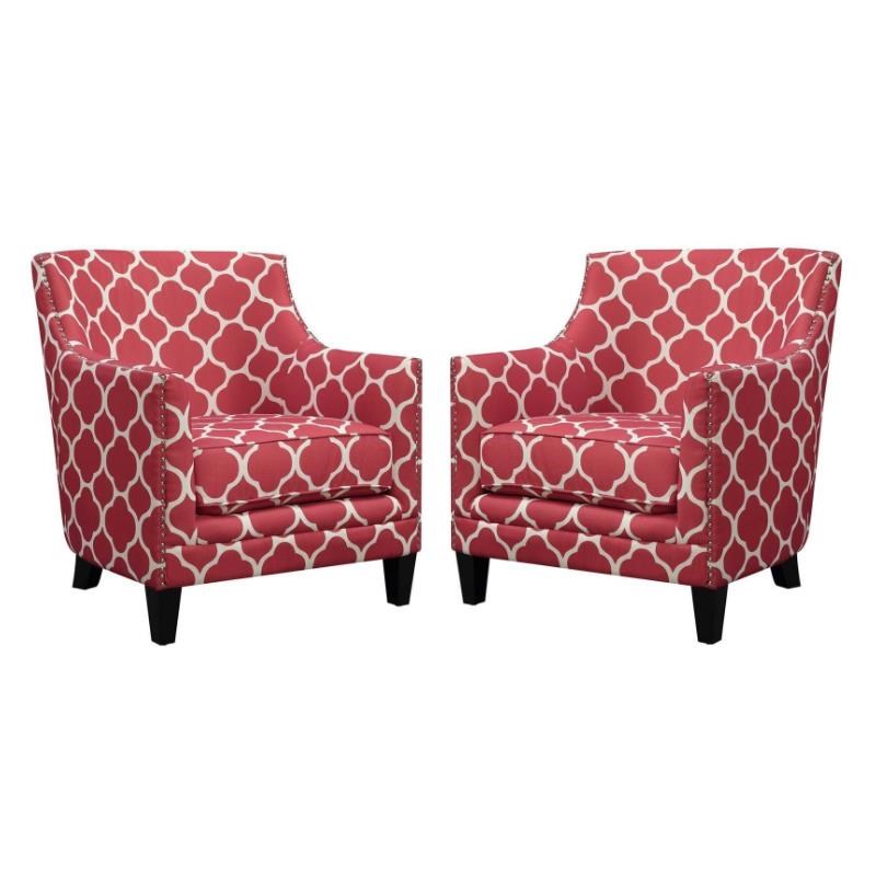 red statement chair