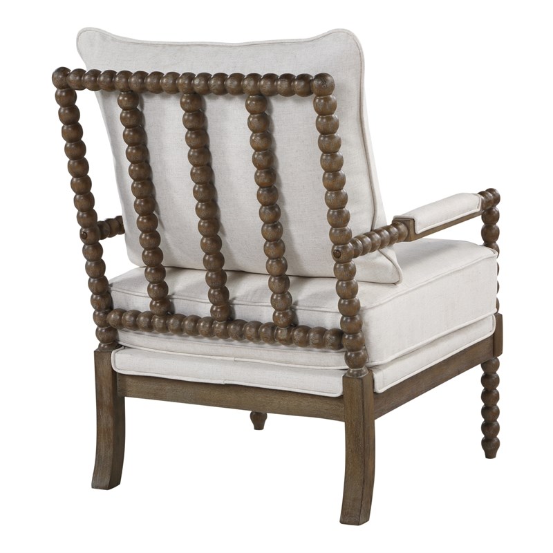 spindle wood frame chair