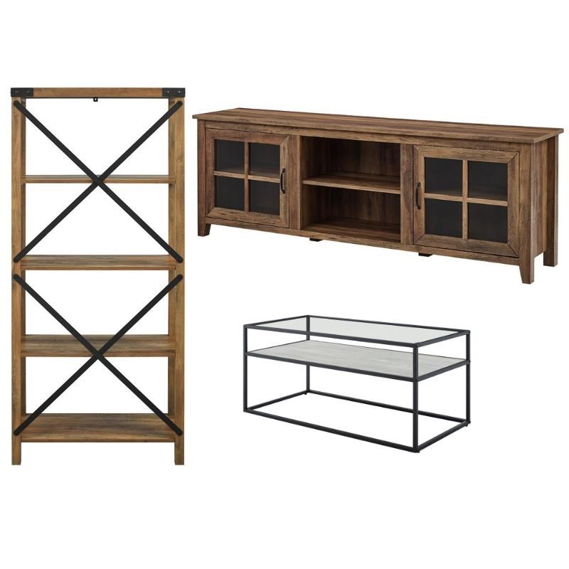 Home Square 3-Piece Furniture Set with 70