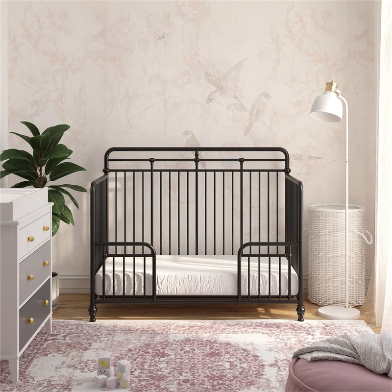 Home Square 2-Piece Furniture Set with Convertible Crib 3-Drawer Changing Table