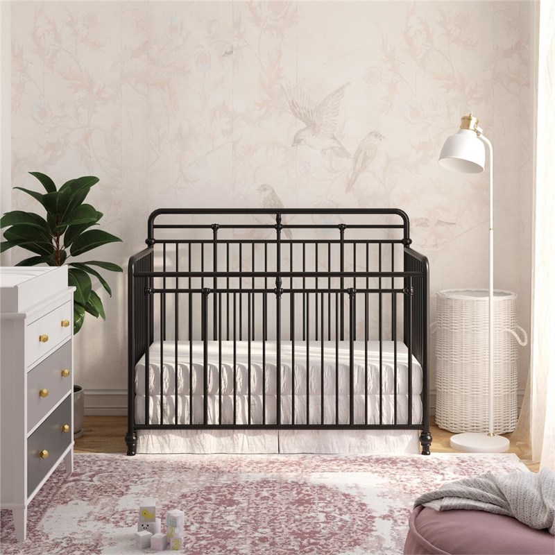 Home Square 2-Piece Furniture Set with Convertible Crib 3-Drawer Changing Table