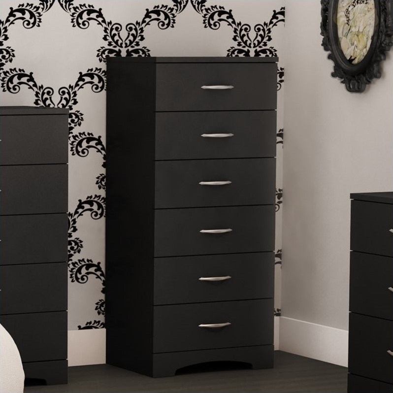 Home Square 3-Piece Set with Nightstand Single Lingerie Chest & Double Dresser