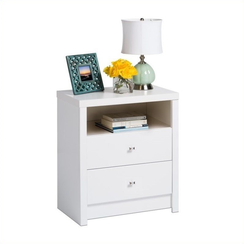 Home Square 4-Piece Set with 2 Nightstands 5-Drawer Chest & 6-Drawer Dresser
