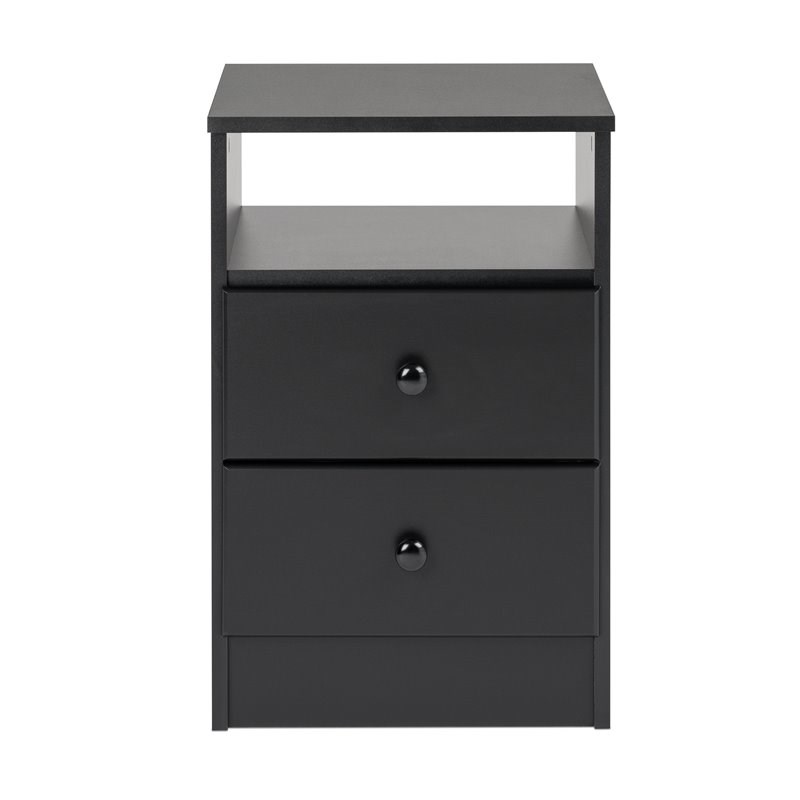 Home Square 4-Piece Set with 2 Nightstands Double Dresser 4-Drawer Chest