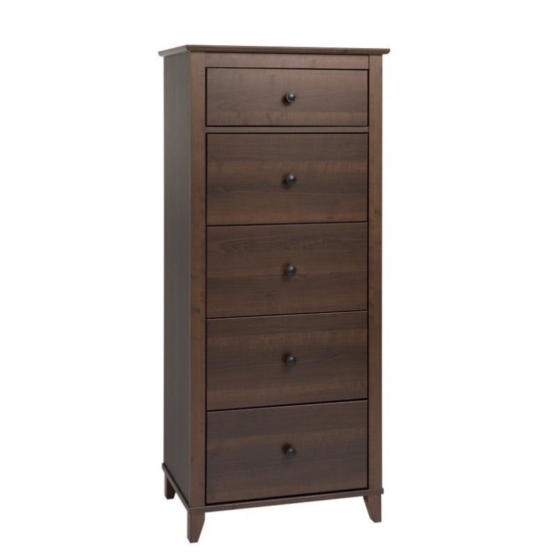 Home Square 2-Piece Set with 4-Drawer Chest and 5-Drawer Lingerie Chest