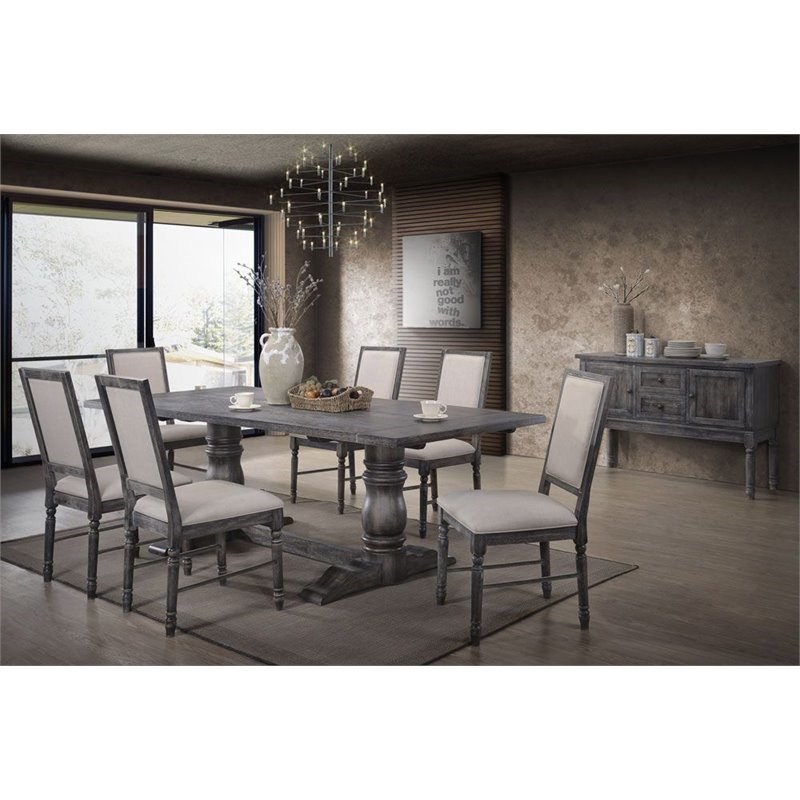 Home Square 2-Piece Furniture Set with Game Table and Dining Side Chair