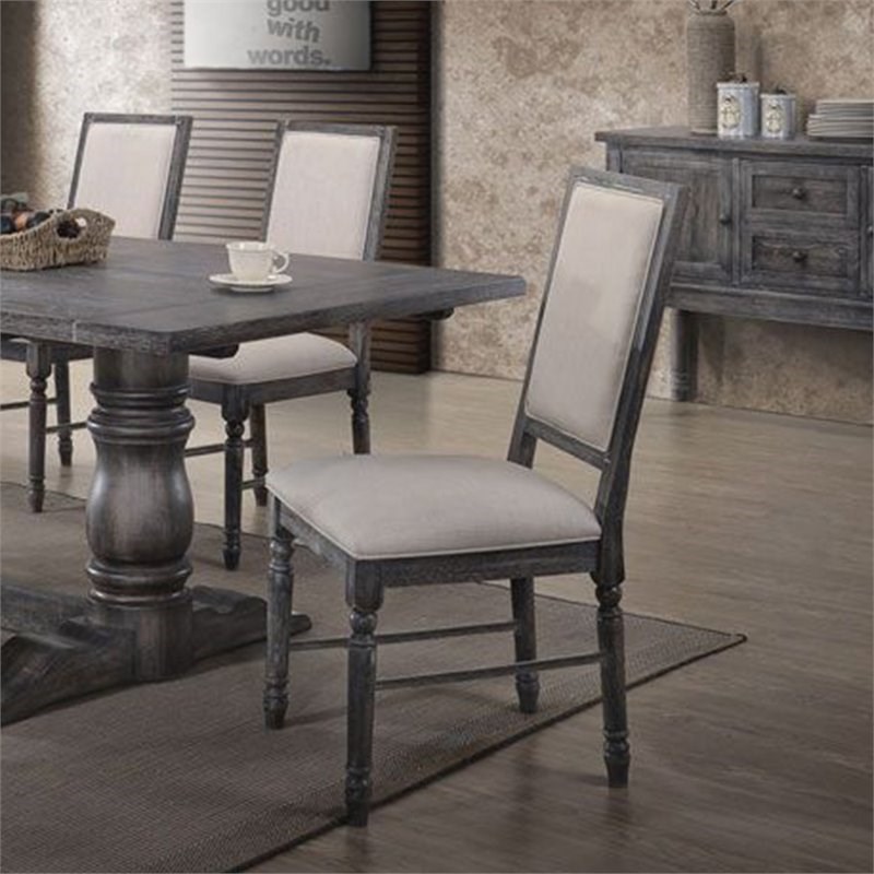 Home Square 2-Piece Furniture Set with Game Table and Dining Side Chair