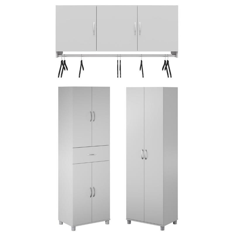 Home Square 3Piece Set with 24" Utility Storage & 3Door Wall
