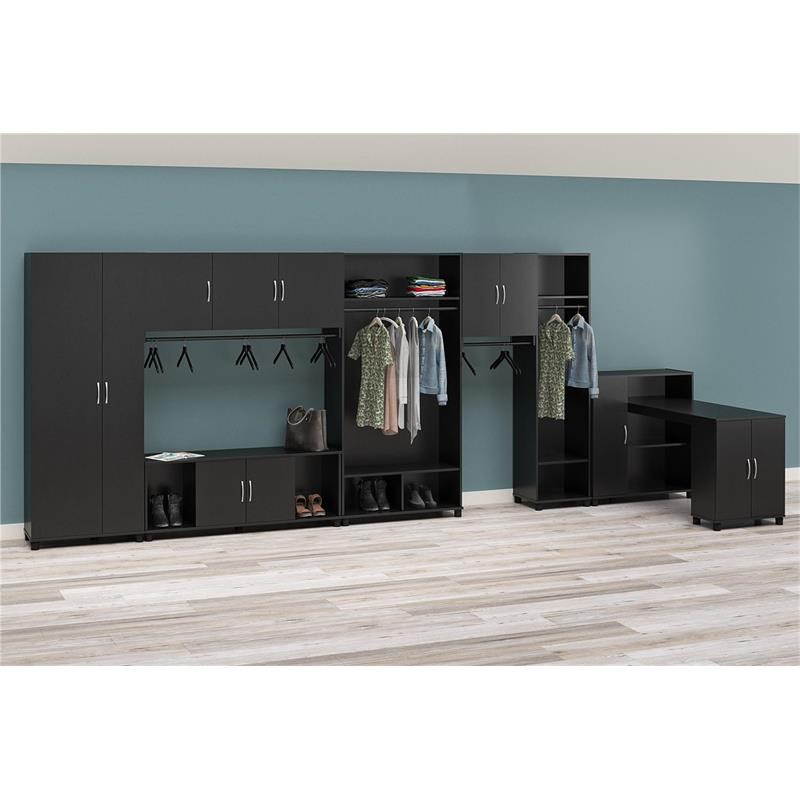 Home Square 3-Piece Set with 3-Door 2-Door Wall Cabinet 1-Drawer Base Cabinet
