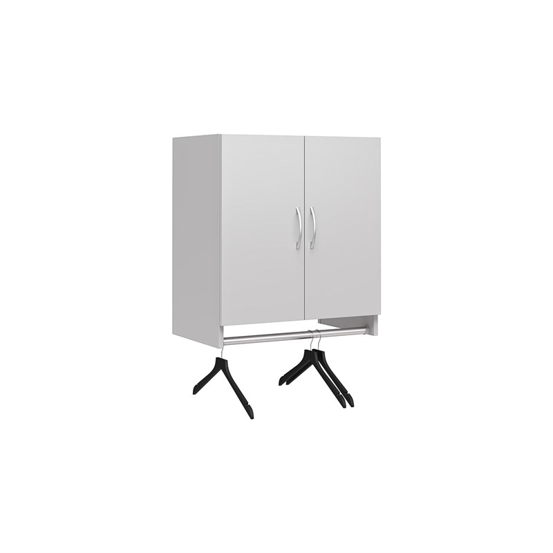 Home Square 2-Piece Set with 3-Door and 2-Door Wall Cabinet in White
