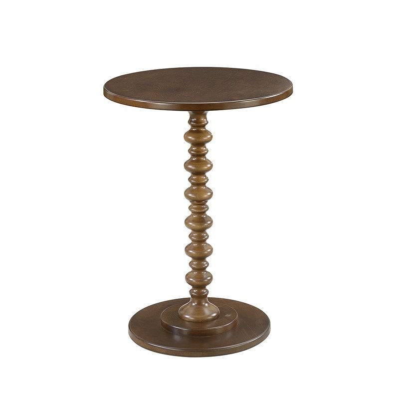 Home Square Palm Beach Spindle Table in Espresso Wood Finish - Set of 2