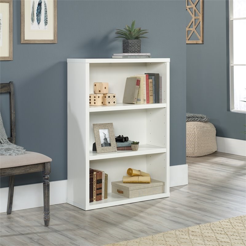 Home Square Furniture 2-Piece Set with Craft Table & 3-Shelf Bookcase