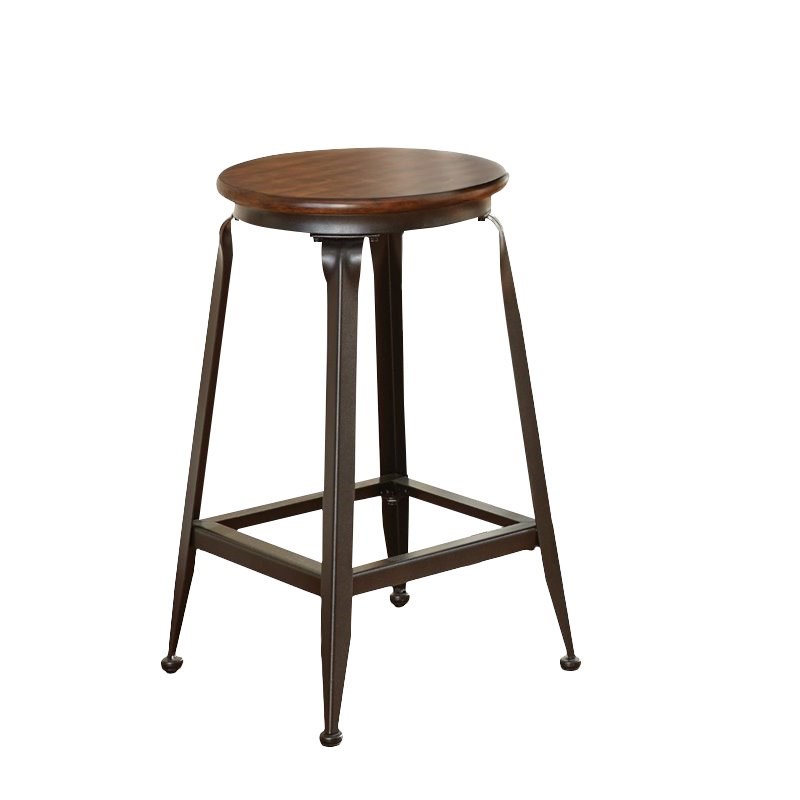 Home Square 24 inch Counter Stool in Brown Burnish Finish - Set of 2
