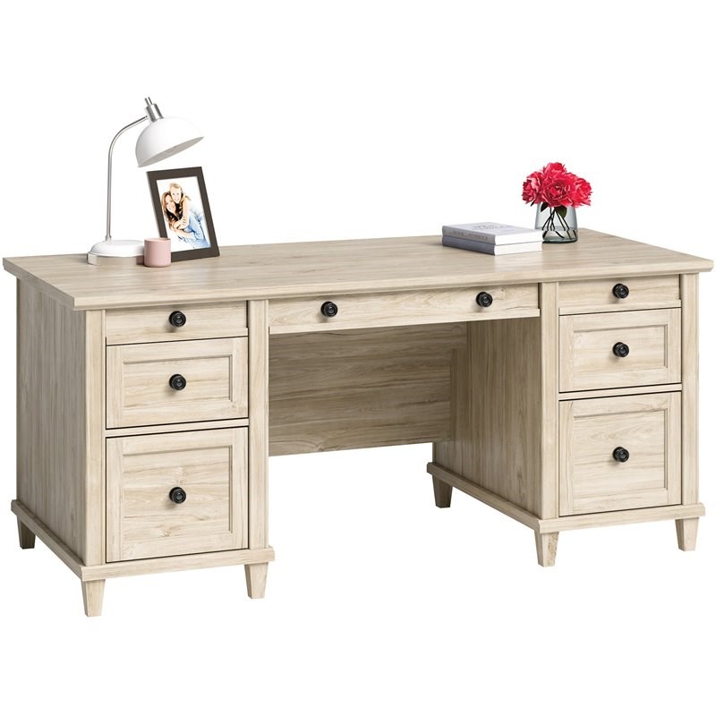 Home Square 3-Piece Set with Executive Desk Hutch & Lateral File Cabinet