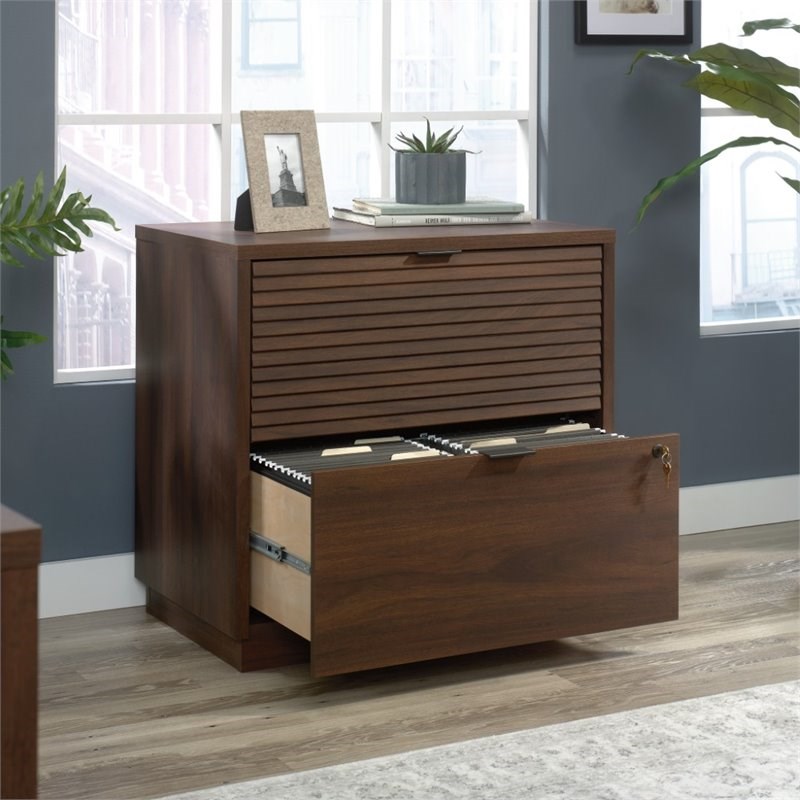 Home Square 3-Piece Set with L-Shaped Desk Lateral File & Library Hutch