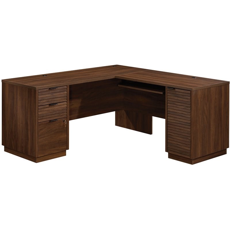 Home Square 3-Piece Set with L-Shaped Desk & Hutch & 2 Drawer Lateral File