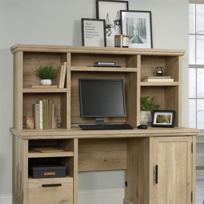 Home Square 3-Piece Set with L-Shaped Desk Hutch & Filing Cabinet with Storage