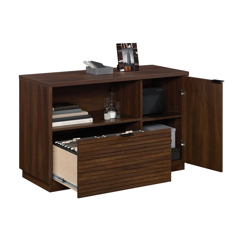 Home Square 3-Piece Set with Excutive Desk Hutch & Small Filing Cabinet