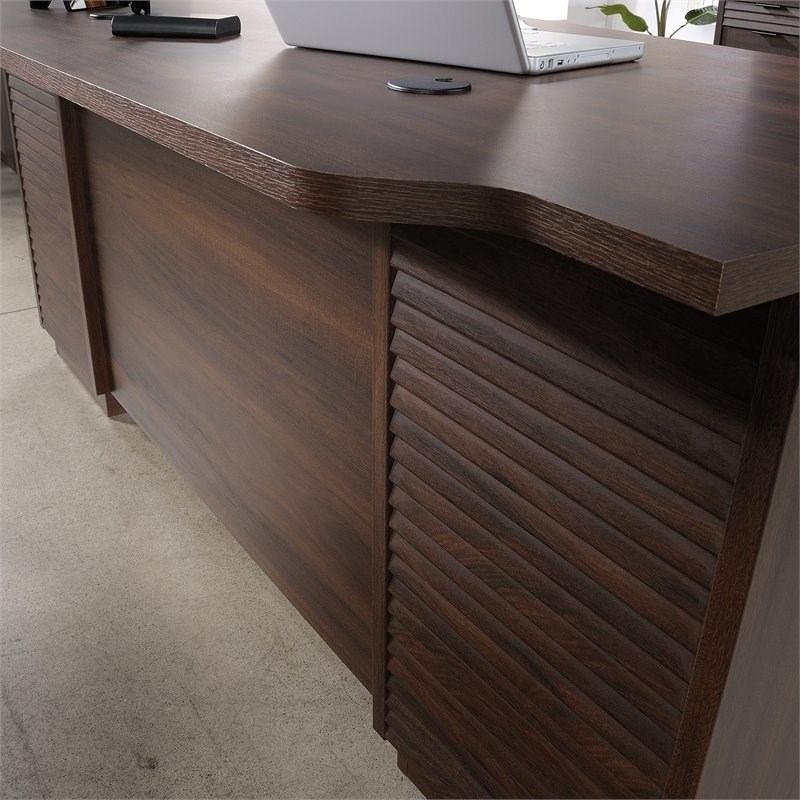 Home Square 3-Piece Set with Excutive Desk Hutch & Small Filing Cabinet