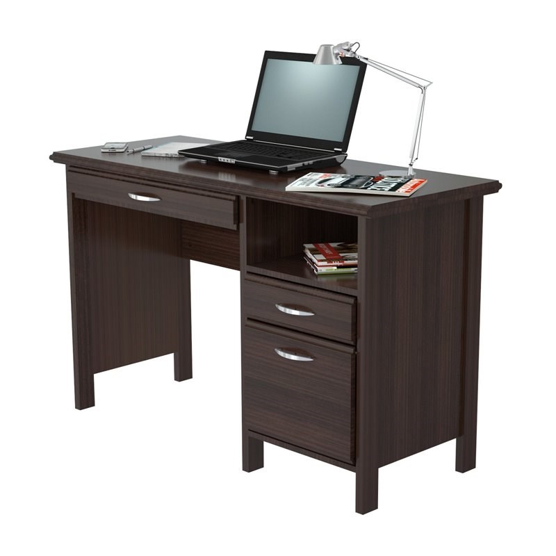 Home Square 2-Piece Set with Soft Form Computer Desk & Mobile File Cabinet