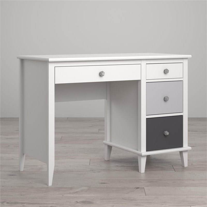 Little Seeds Monarch Hill Poppy Desk in White and Gray
