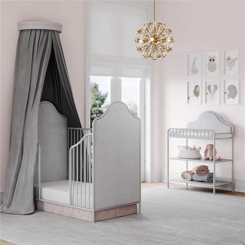 Little Seeds Piper Toddler Conversion Kit Nursery Crib Accessory in Dove Gray