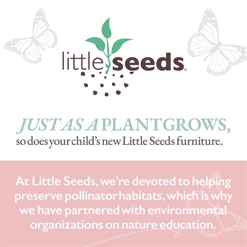 Little Seeds Monarch Hill Poppy Kids' White Desk in Blue Drawers