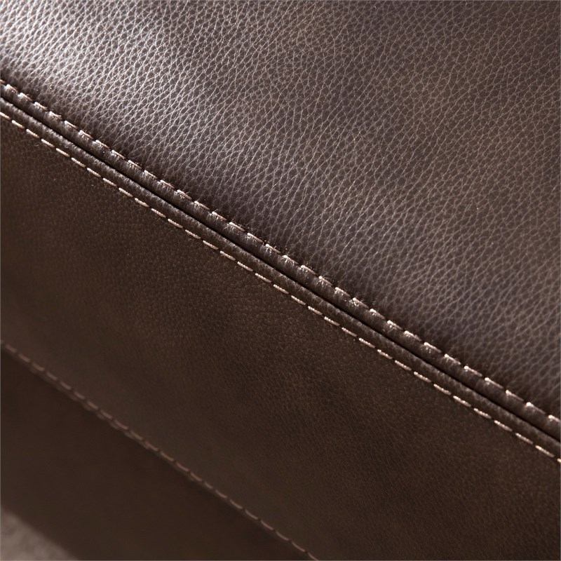 Maklaine 2 Piece Leather Upholstered, Lorton Leather Sofa