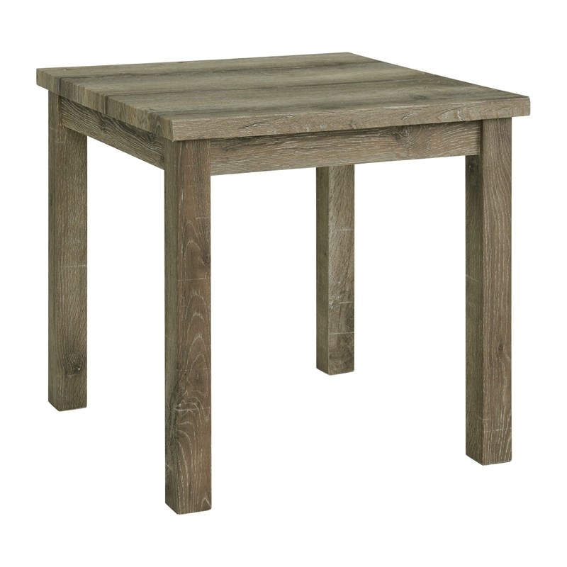 Maklaine Transitional Wood 3PC Occasional Table Set with Lift Top in Oak