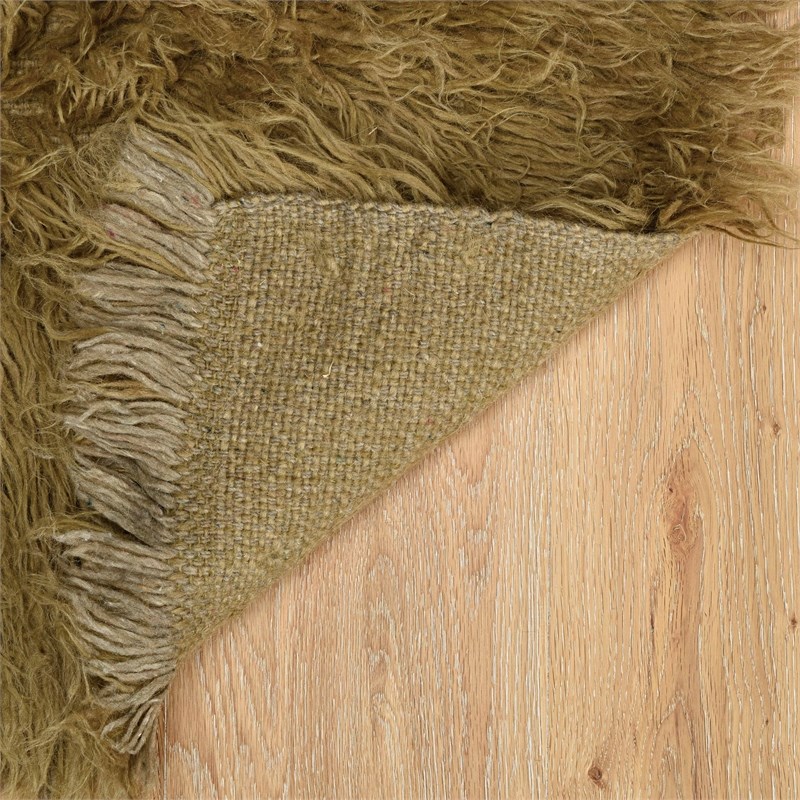 Laysan Home Transitional Flokati Hand Woven Wool 2'4