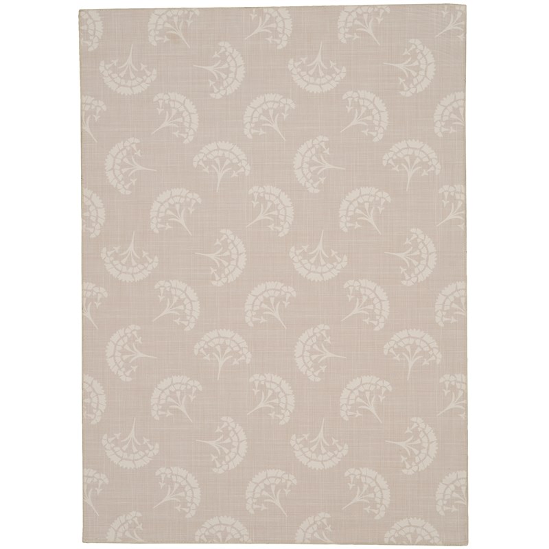 Laysan Home Transitional Washable Polyester 2'x3' Rectangle Rug in Beige / Ivory