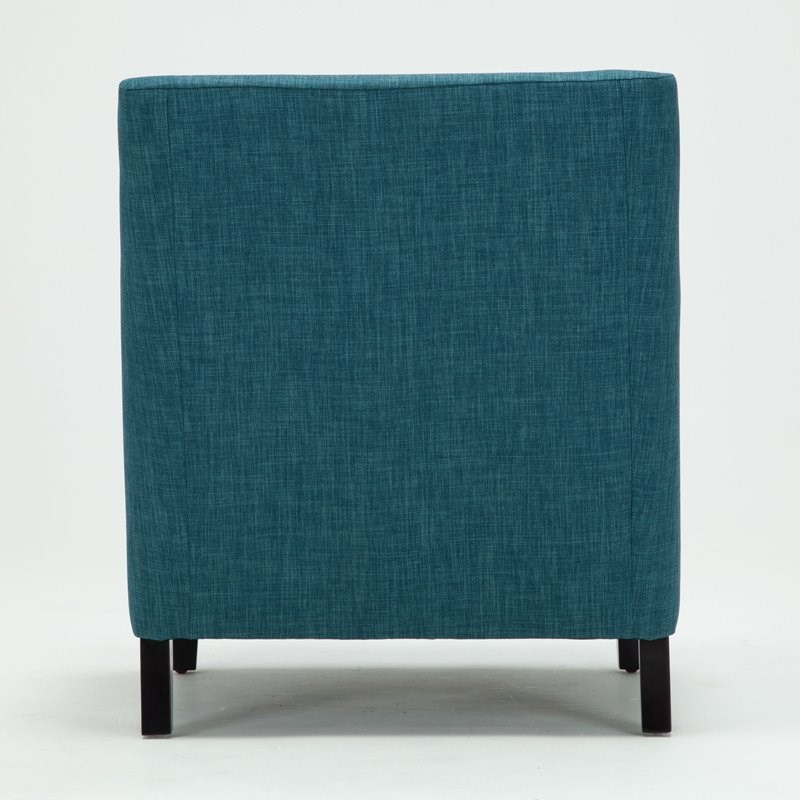 Comfort Pointe Taslo Teal Blue Fabric Accent Chair