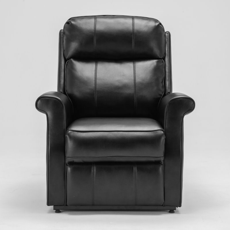 Comfort Pointe Lehman Black Faux Leather Traditional Lift Chair