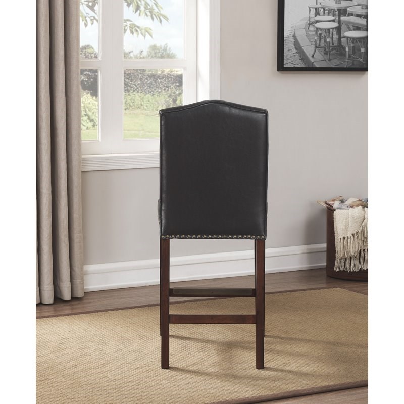 Comfort Pointe Carteret Navy Leather Counter Stool 