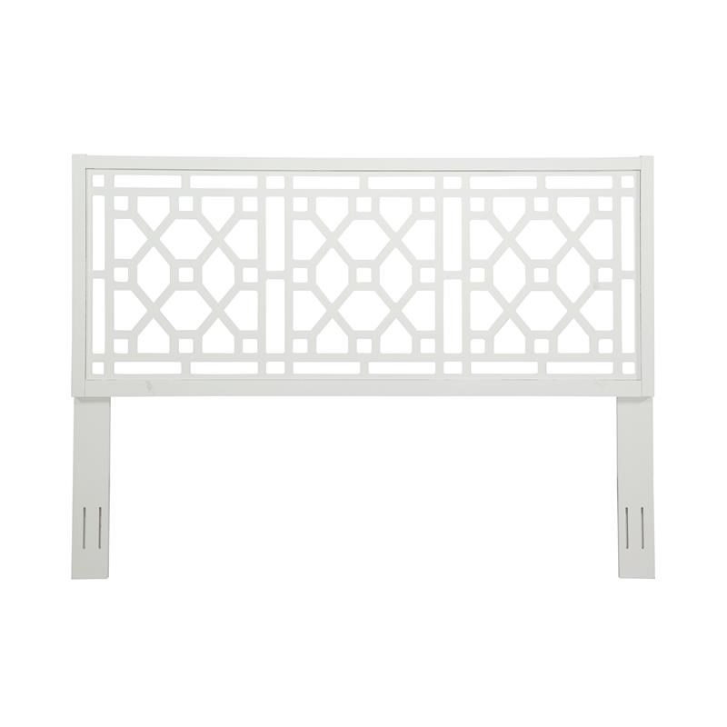 Thomas Chippendale White Wood Headboard King Homesquare