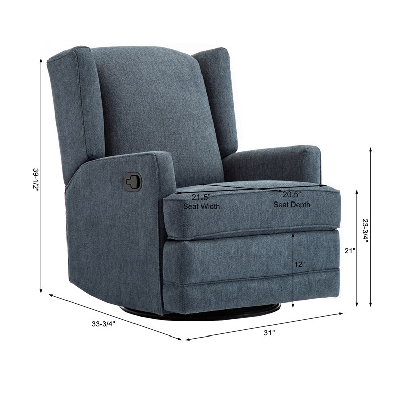 wingback swivel rocker