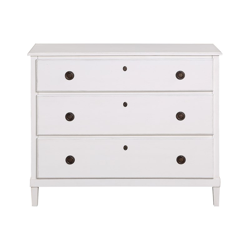 cambridge antique white 3drawer wood dresser 8201155