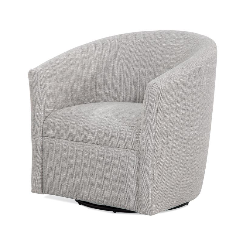 Comfort Pointe Lynton Sea Oat Beige Fabric Swivel Chair
