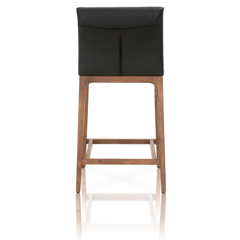 Alex 26 Leather Counter Stool in Sable