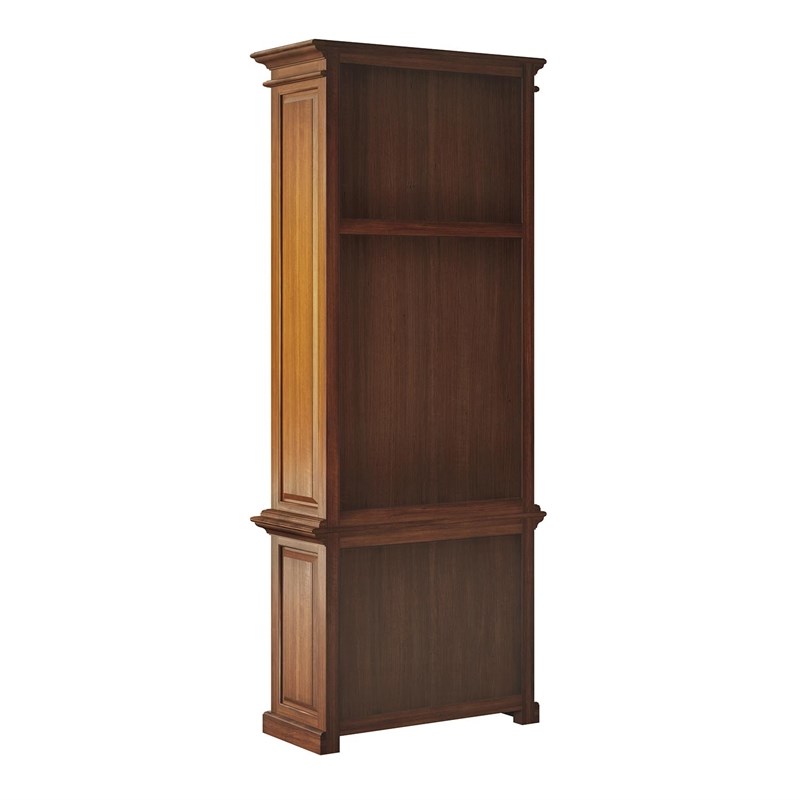 NovaSolo Furniture Toscana Solid Wood 5Shelf Tall Bookcase in Natural