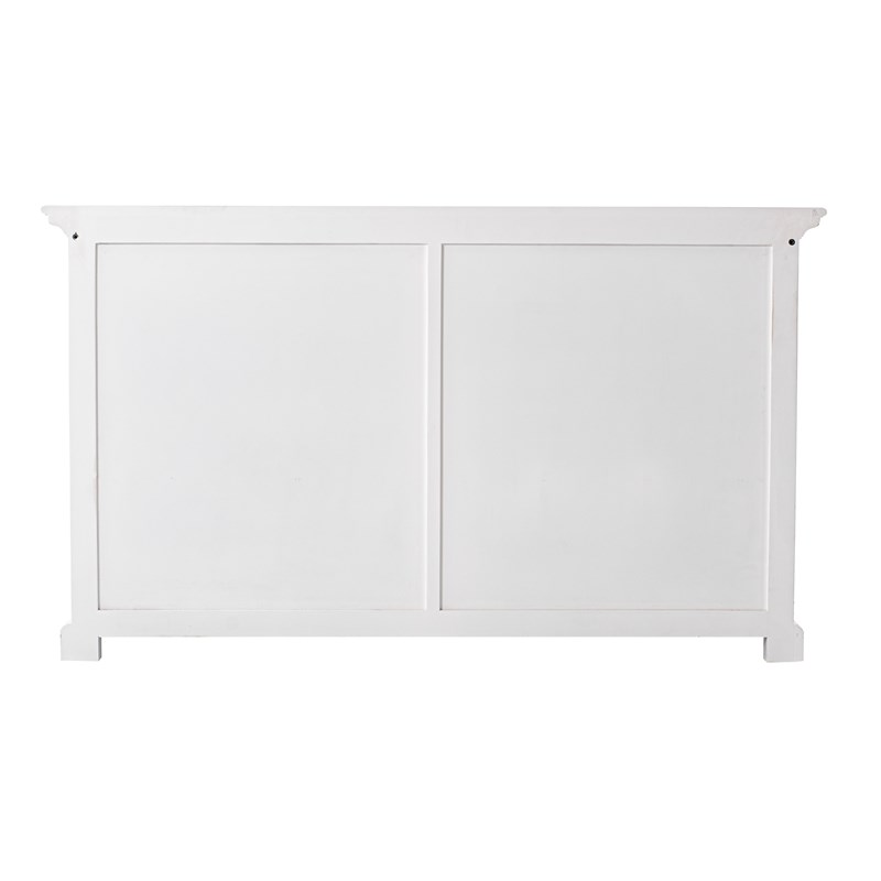 NovaSolo Halifax Mahogany Wood Buffet with 2 Drawers in Classic White