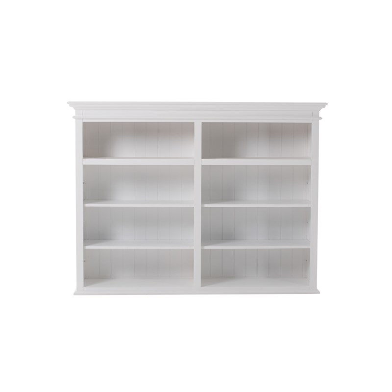 Novasolo Halifax Mahogany Wood Bookcase, Bookshelves With Doors And Drawers