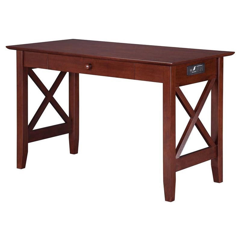 Leo & Lacey Charger Writing Desk in Walnut